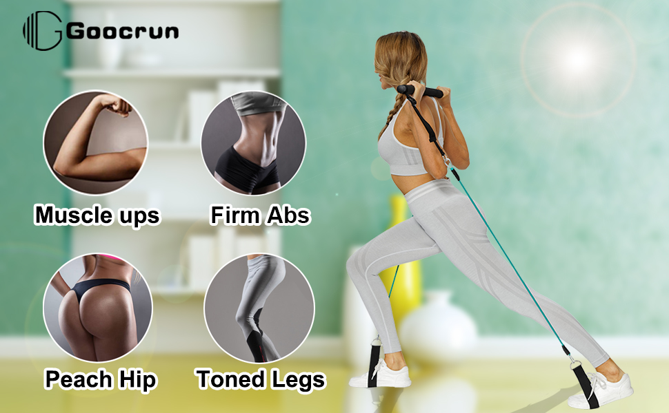 Portable Pilates Bar Kit with Resistance Bands — image 2